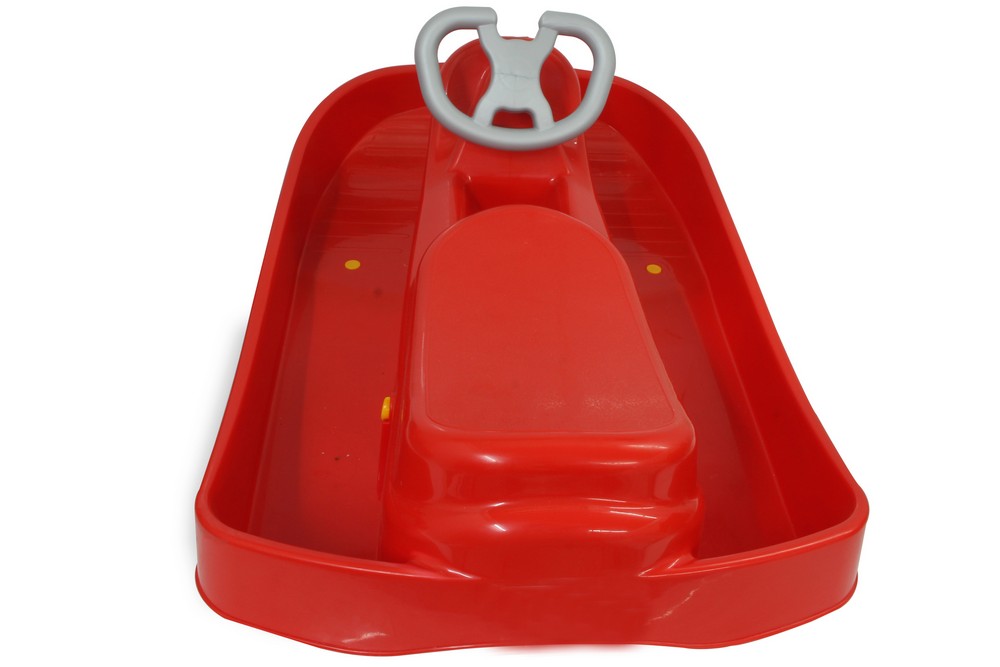 Jamara e.K. JAMARA-461100-Snow Play Bob Ralley 100 cm rot mit Lenkrad
