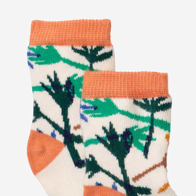 Chaussettes bébé garçon camo palmes jaunes Catimini