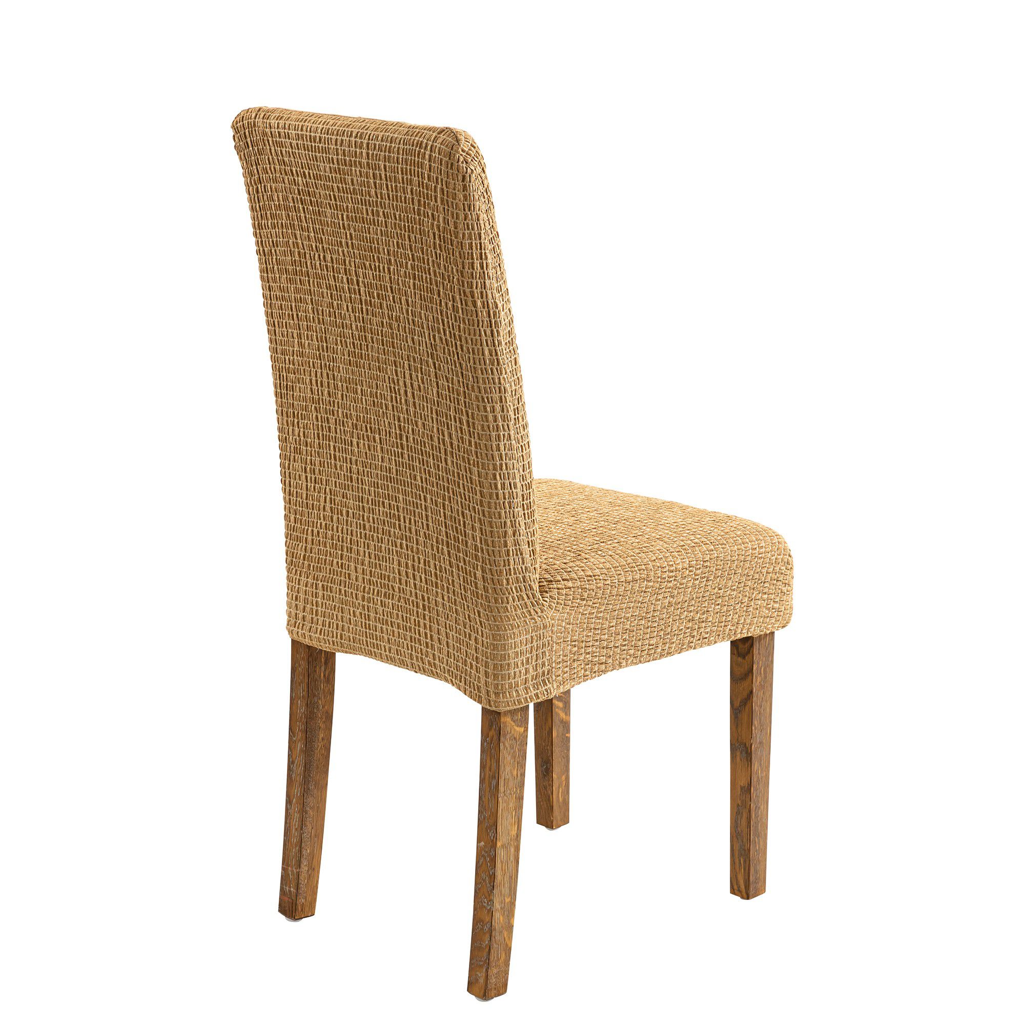 Housse extensible jacquard gaufré pour chaise