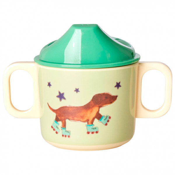 Rice - Melamine 2 Handle Baby Cup with Animal Print - Becher