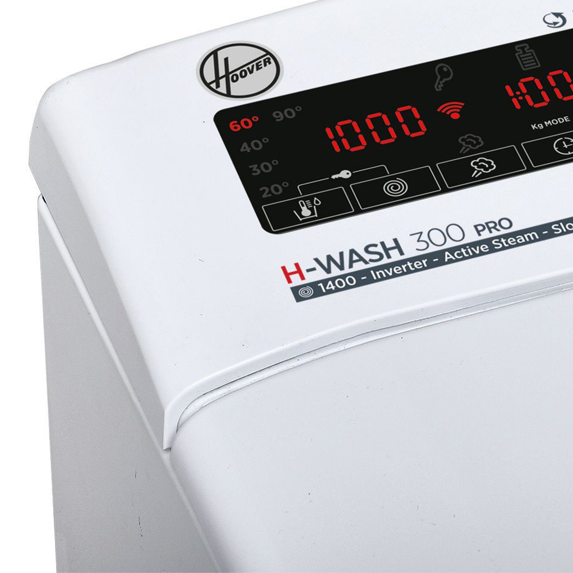 Hoover Waschmaschine Toplader H3TFSMP48TAMCE-S, 8 kg, 1400 U/min, All in One Programm, sanfte Trommelöffnung, 17 Programme
