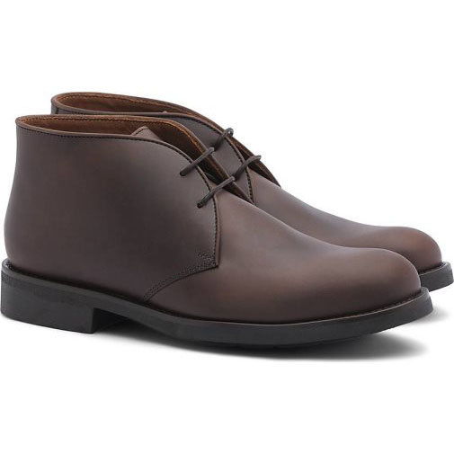 Lottusse Braune Kruste Anilin Kalbsleder Loafers