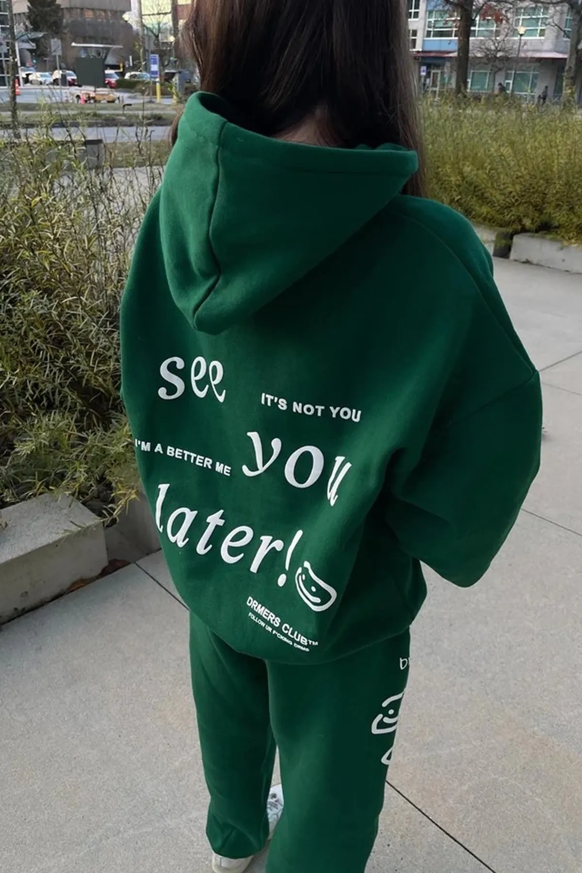 MODAGEN  Unisex Nefti Green Oversize-Sweatshirt aus 100 % Baumwolle