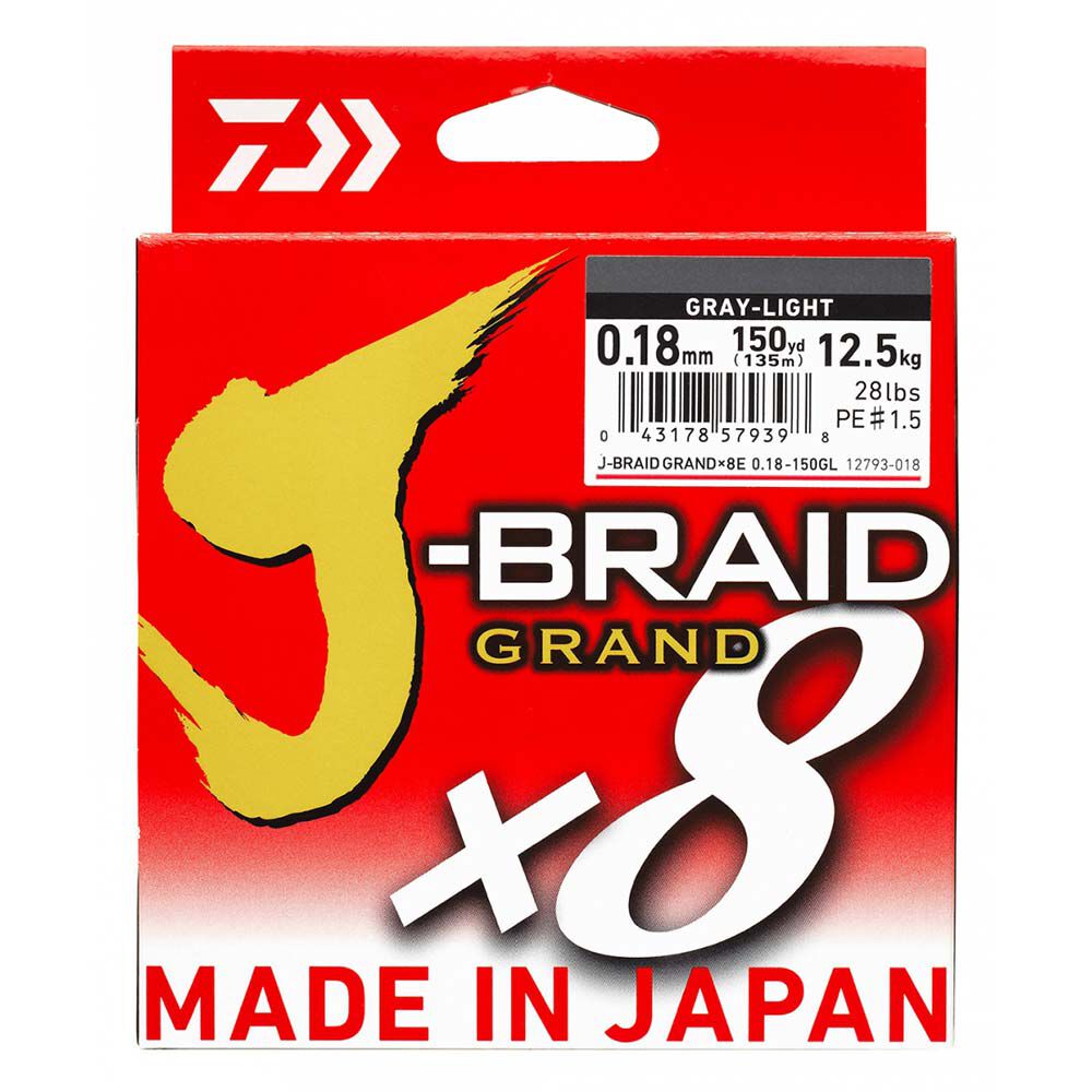 Tresse Daiwa J-Braid Grand x8 Chartreuse 135m