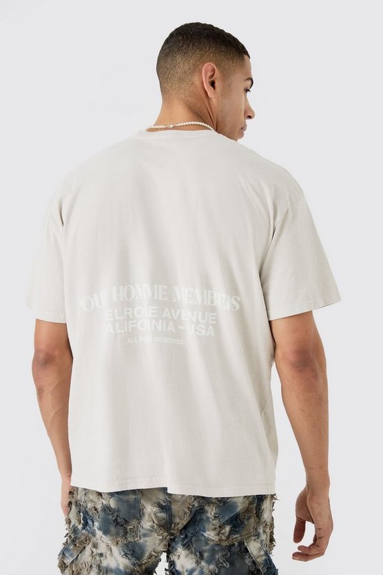 Kastiges Oversize T-Shirt mit Print