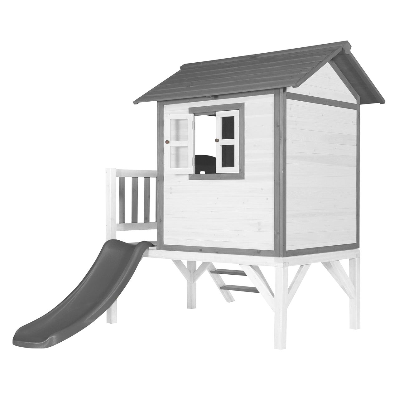 AXI Lodge XL Spielhaus Classic - Graue Rutsche