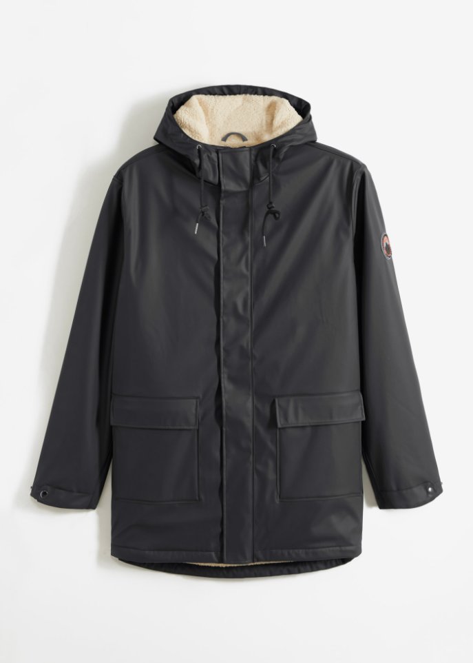 Winter Regenjacke mit Teddyfutter