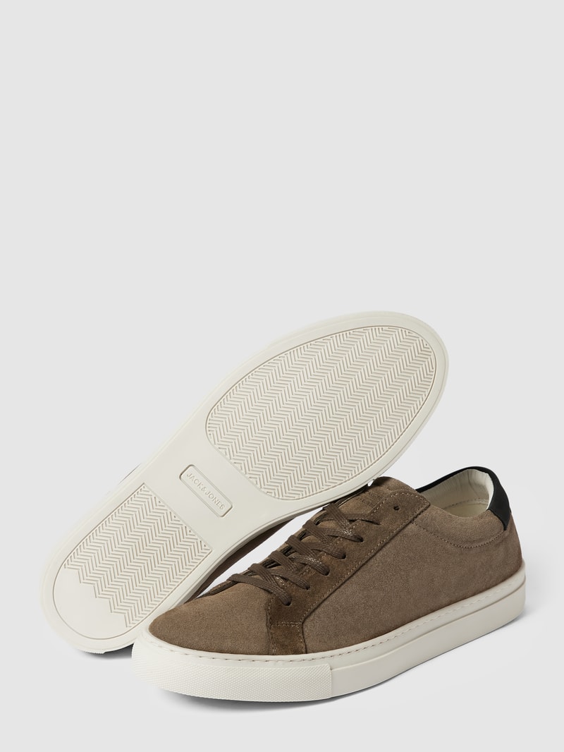 Sneaker aus Leder Modell 'COREY' in anthrazit