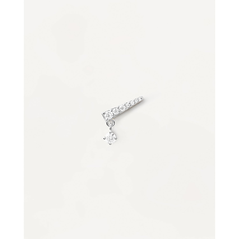 P D Paola Boucle d'oreille unique 925 Argent Boucles d'oreilles