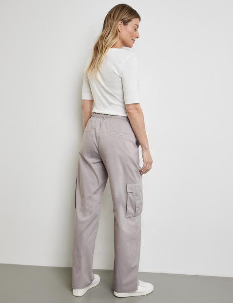 Cargohose MIR꞉JA WIDE LEG mit rückseitigem Dehnbund