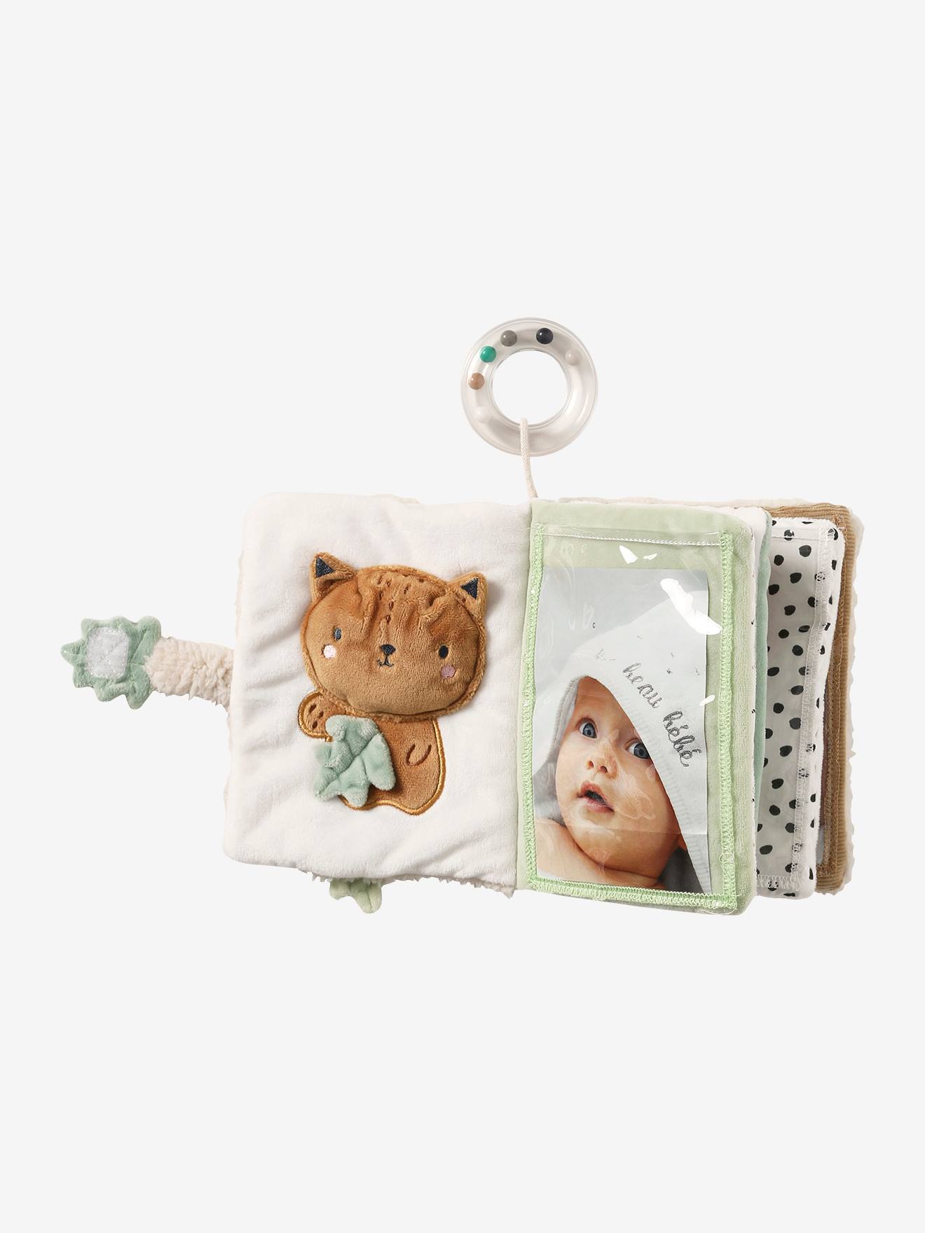Vertbaudet Baby Activity-Buch GRÜNER WALD - braun