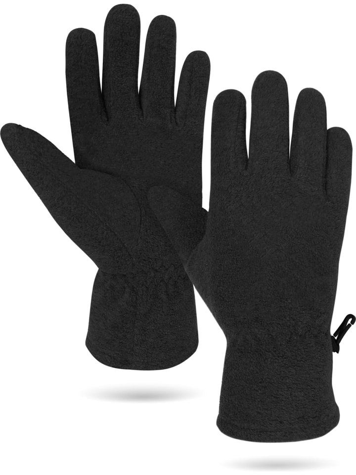 Normani Outdoor Sports Fleece-Handschuhe mit 3M Thinsulate™ (40 g) Arsuk in Schwarz günstig kaufen S
