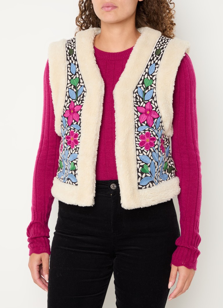 Gilet Tommy de Fabienne Chapot avec broderies et détails en peluche