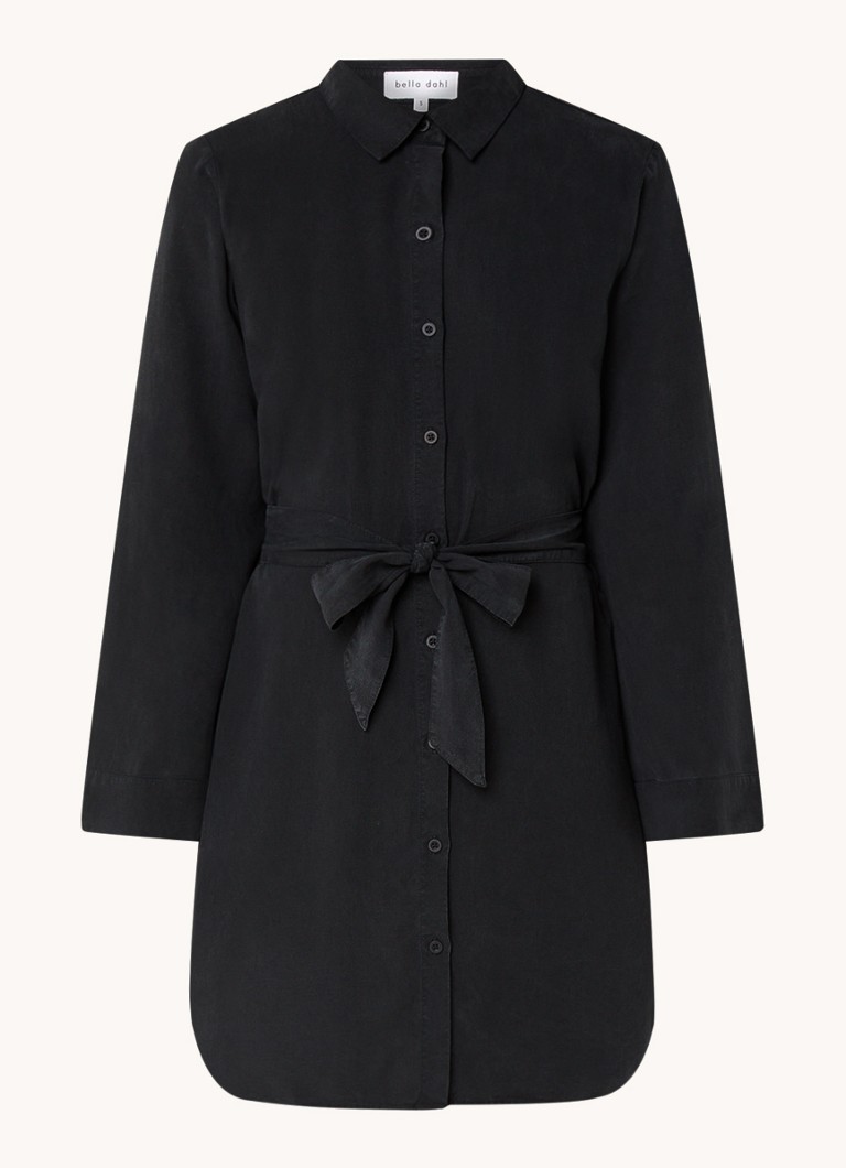 Robe-blouse courte Bella Dahl en lyocell avec ceinture à nouer