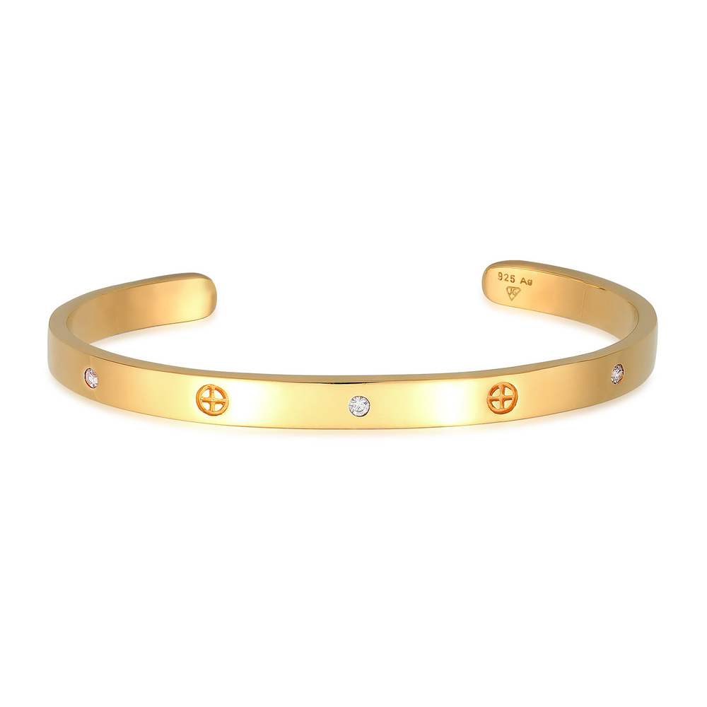 Elli PREMIUM Elli PREMIUM Bracelet Femmes anneau de bras géo croix minimaliste avec cristaux d Bracelet