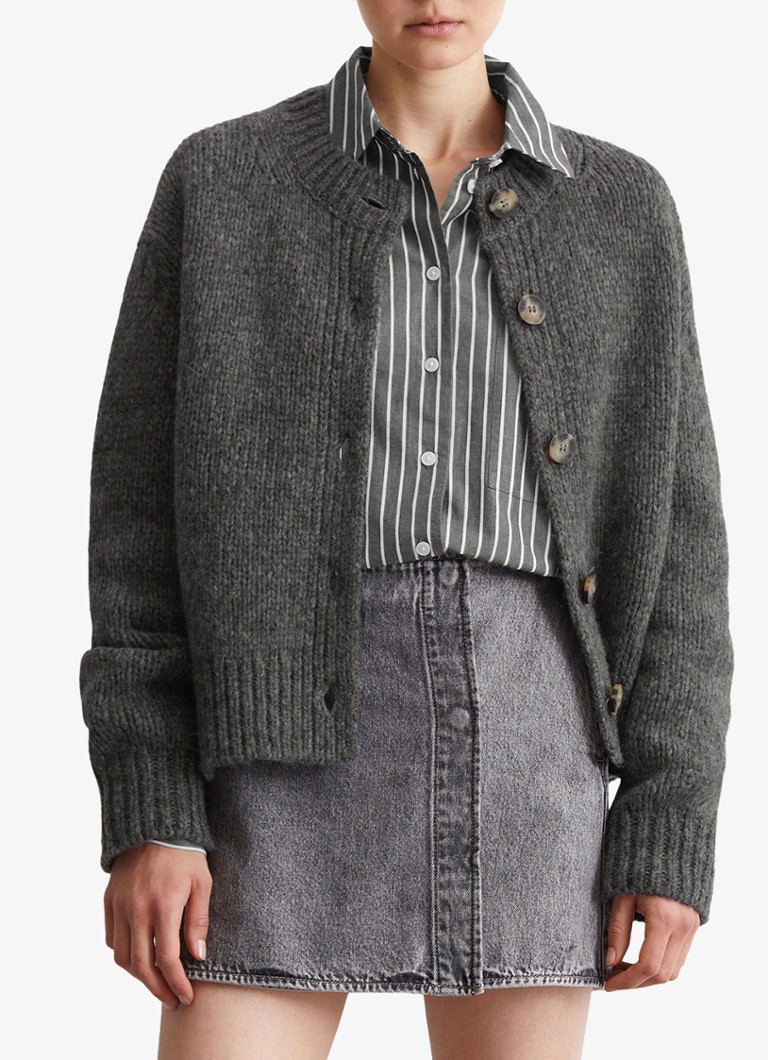 Vestă din denim Marc O'Polo Razor Fine Knit