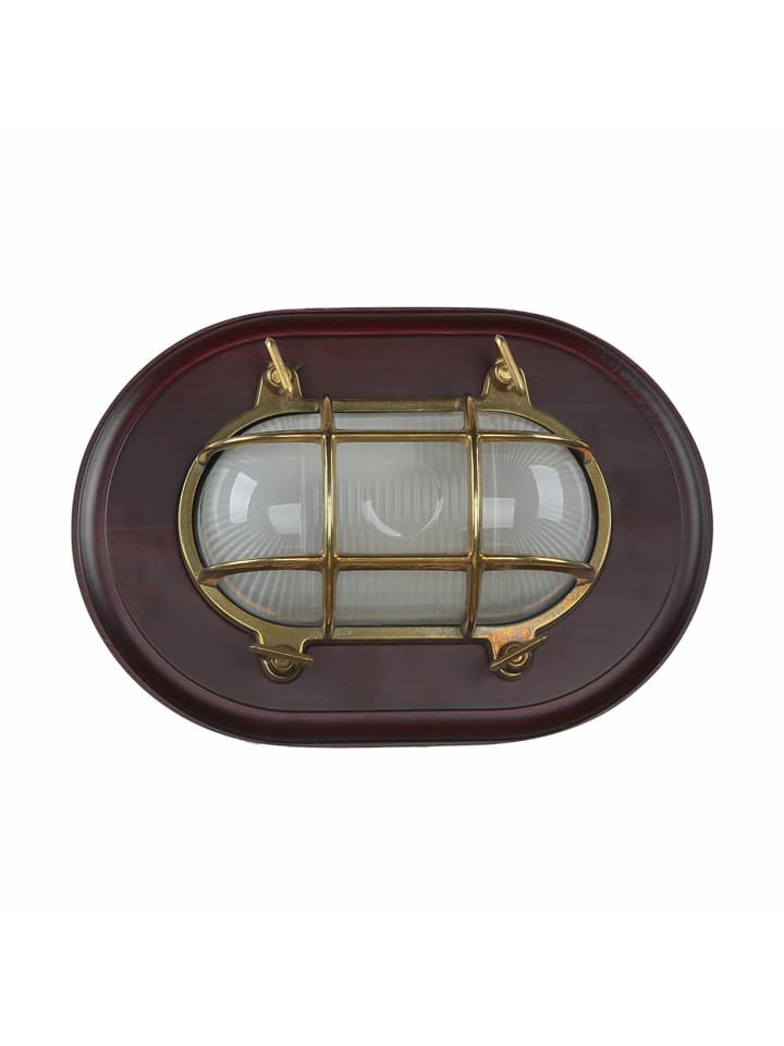 Licht-Erlebnisse Wandlampe EEK F in Messing poliert Transparent günstig kaufen onesize
