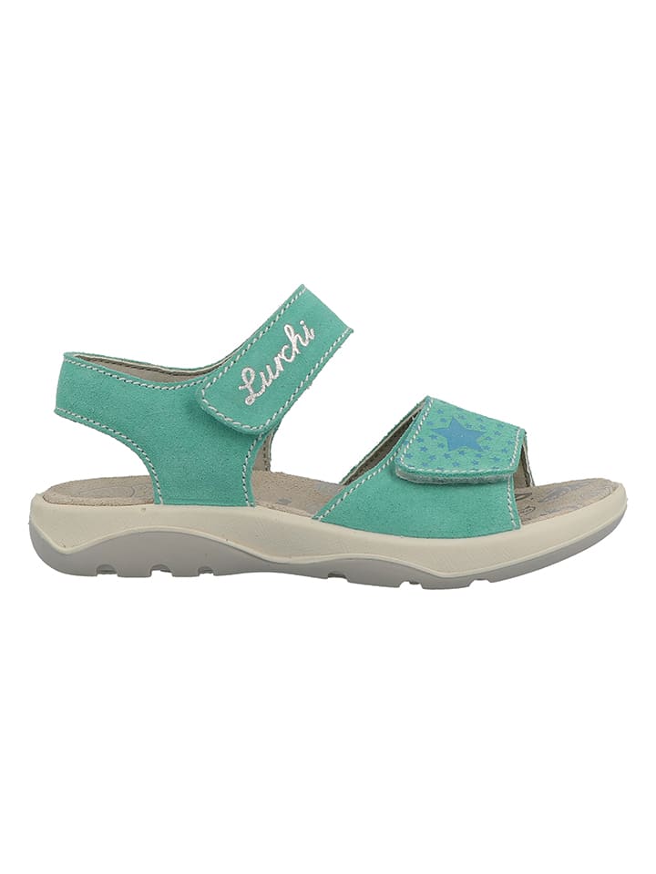 Lurchi Leder-Sandalen in Türkis günstig kaufen