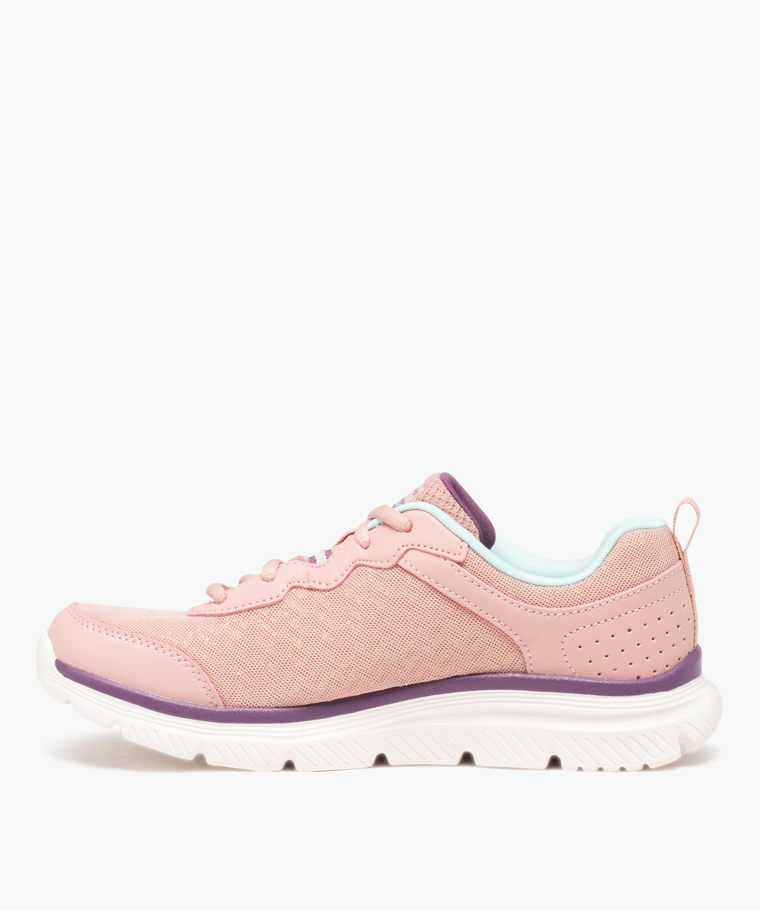Baskets femme running à paillettes - Skechers rose | GEMO