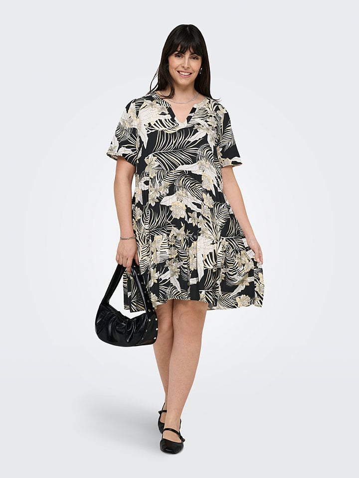 ONLY Carmakoma Kleid in Beige günstig kaufen
