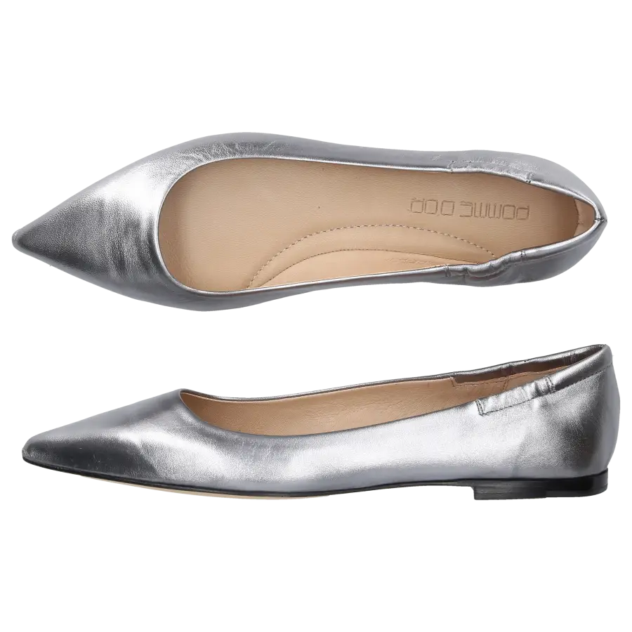 Pomme D`OR - Ballerinas 1720 Nappaleder - silber