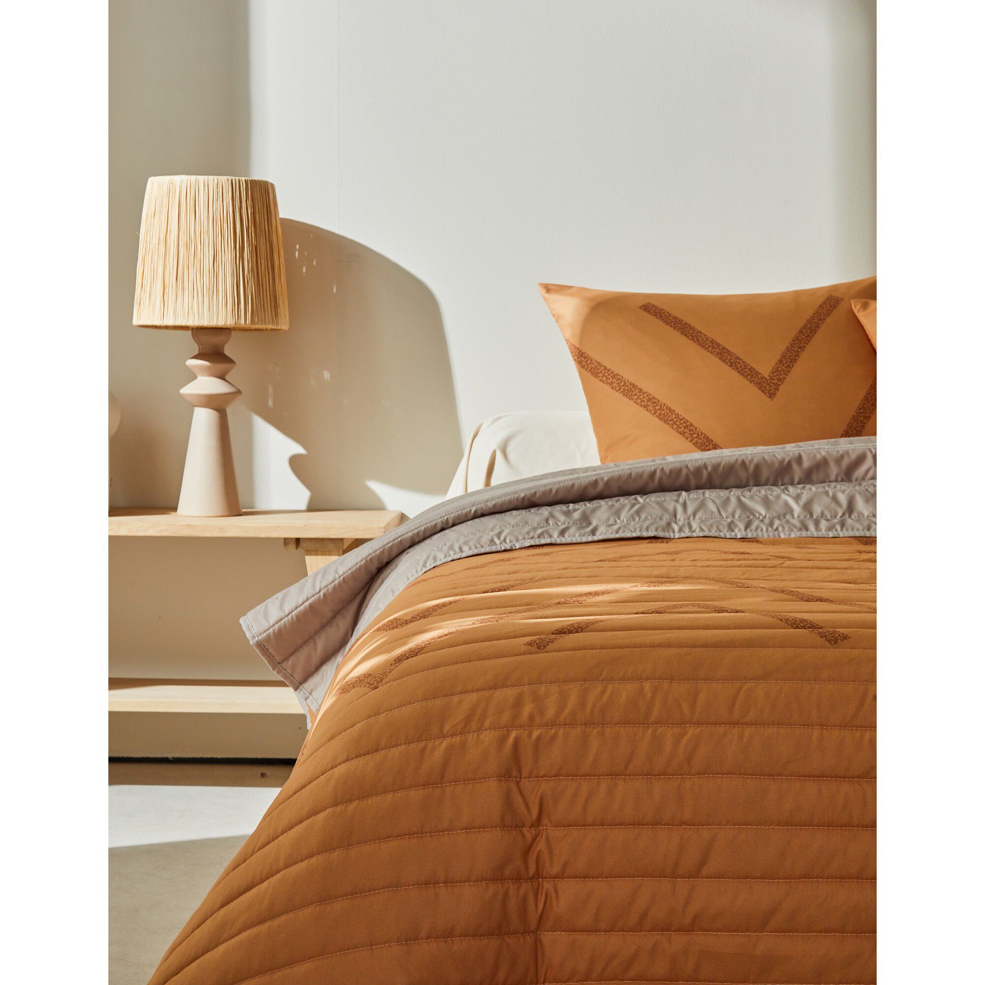 Couvre-lit matelassé imprimé ethnique