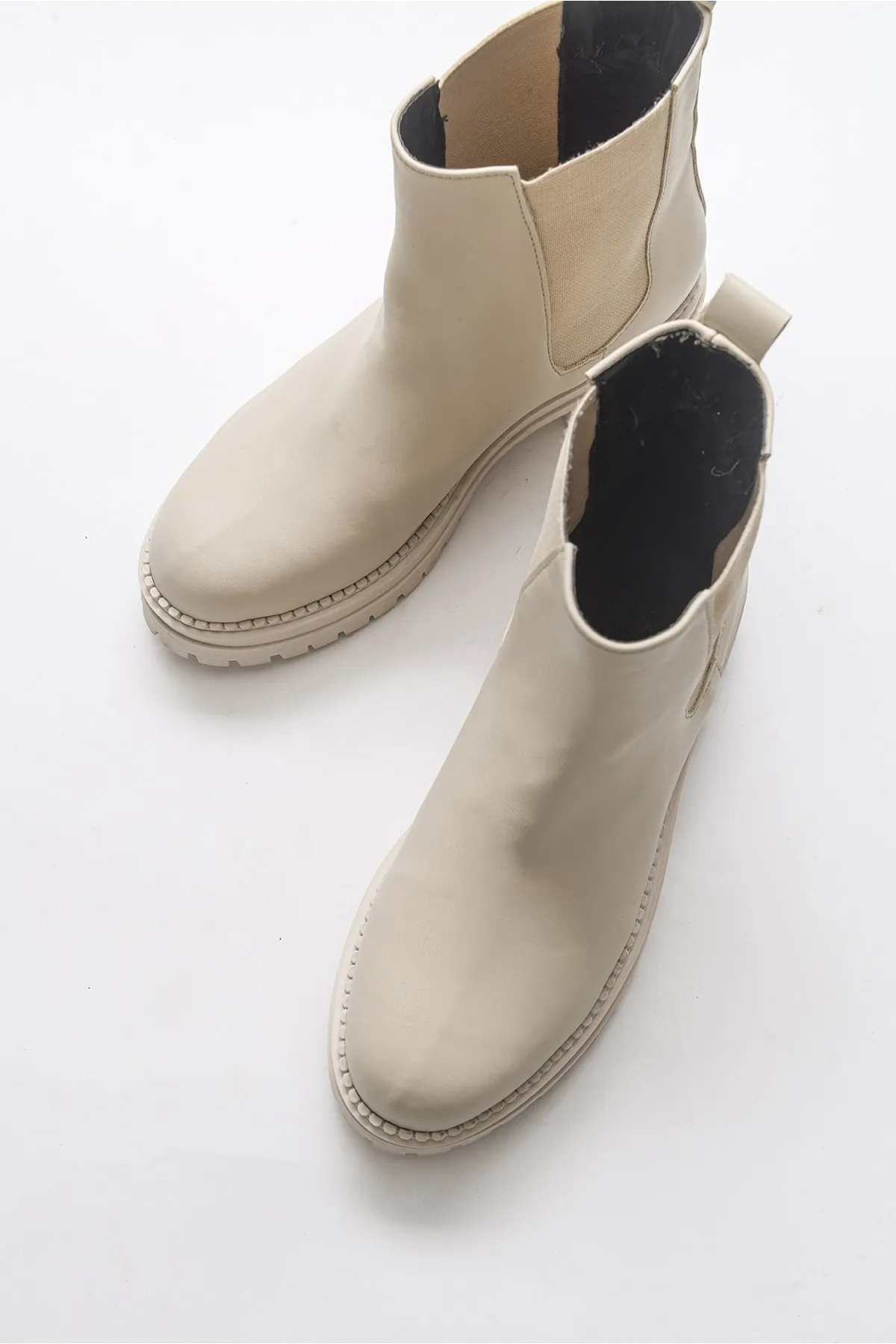 LuviShoes  Eigene beige Damenstiefel