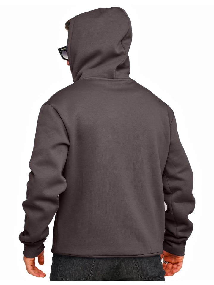 DAILY COTTON Kapuzenpullover - DCTALGAR Oversize Hoodie Sweatshirt in Anthra günstig kaufen
