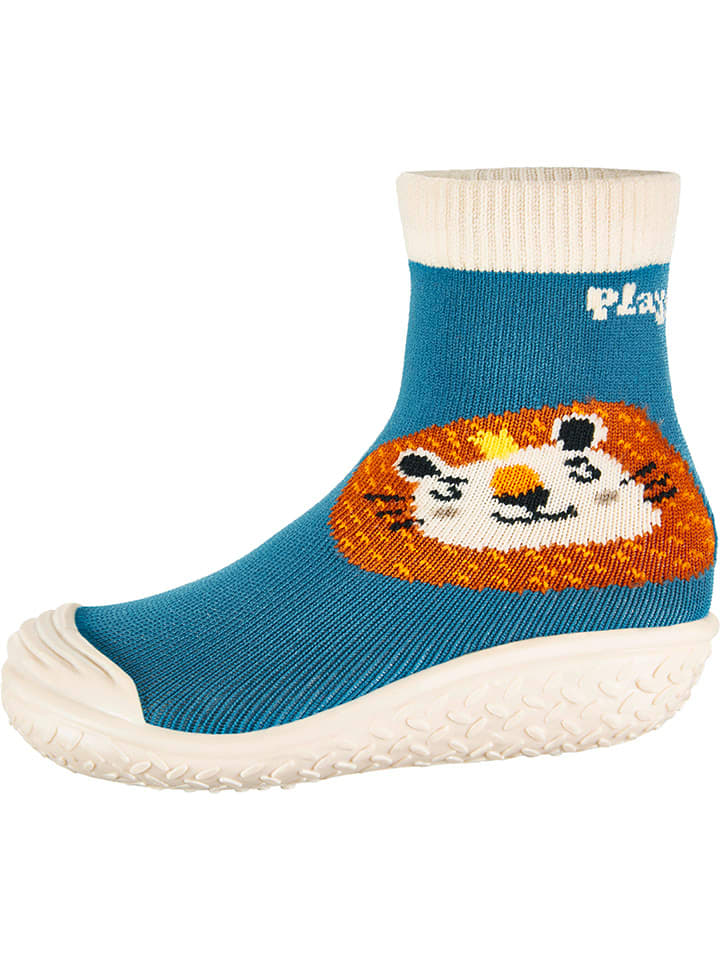 Playshoes Badeschuhe in Blau/ Orange günstig kaufen