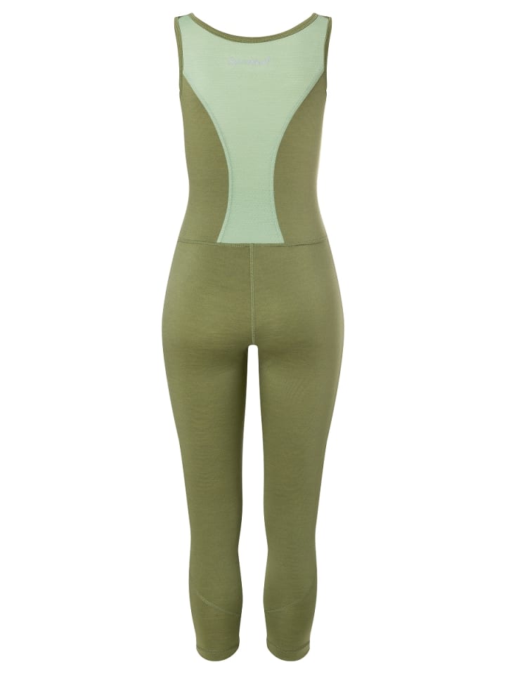 super.natural Merino Einteiler W LIQUID FLOW OVERALL in hellkhaki günstig kaufen