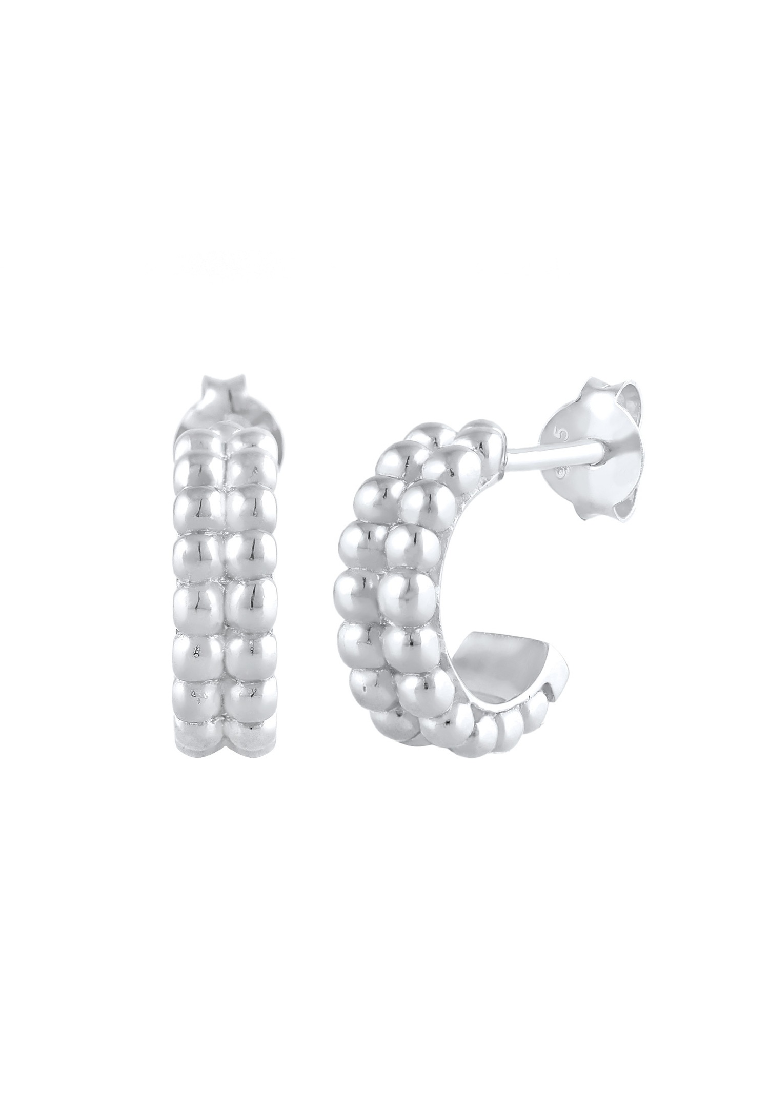 Elli Mini-balle créole da donna in argento sterling 925