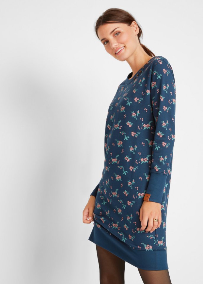 Sweatkleid, bedruckt