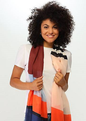 FRAAS Stola in Colour-Blocking aus Polyester