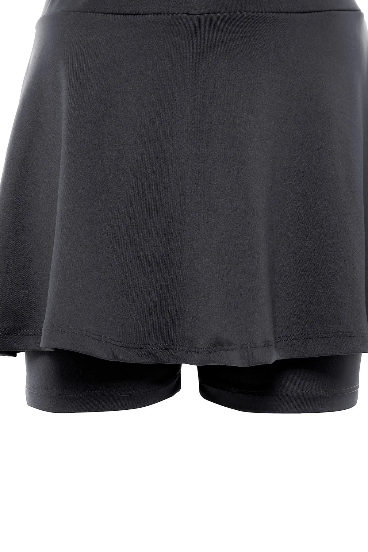 Trendyol Collection  Anthrazitfarbener 2-lagiger Tennis-Strick-Sport-Shorts-Rock mit Shorts innen TWOSS22SR00067