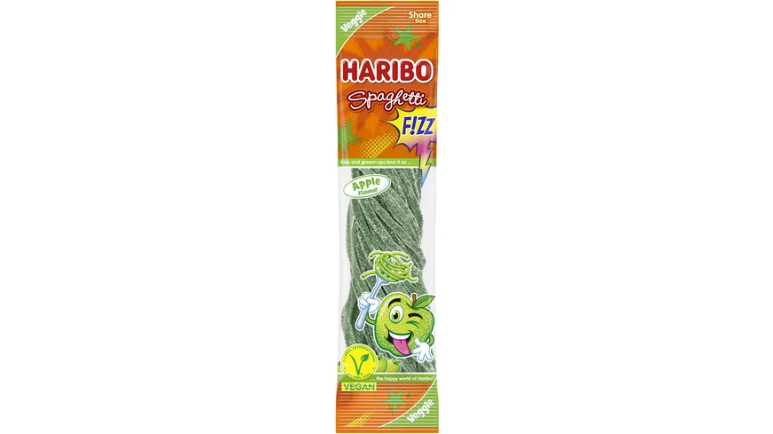 Haribo Fruchtgummi Spaghetti Apfel Sauer Veggie 200 g