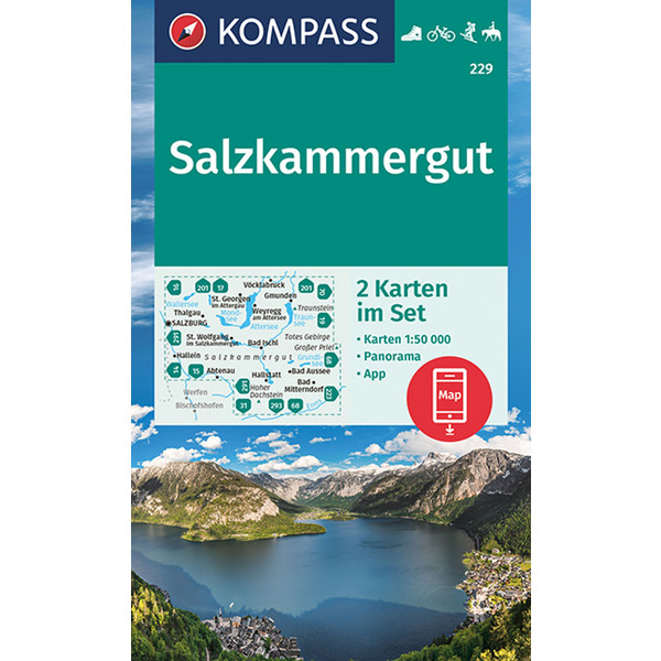 KOMPASS WANDERKARTE SALZKAMMERGUT 1:50000