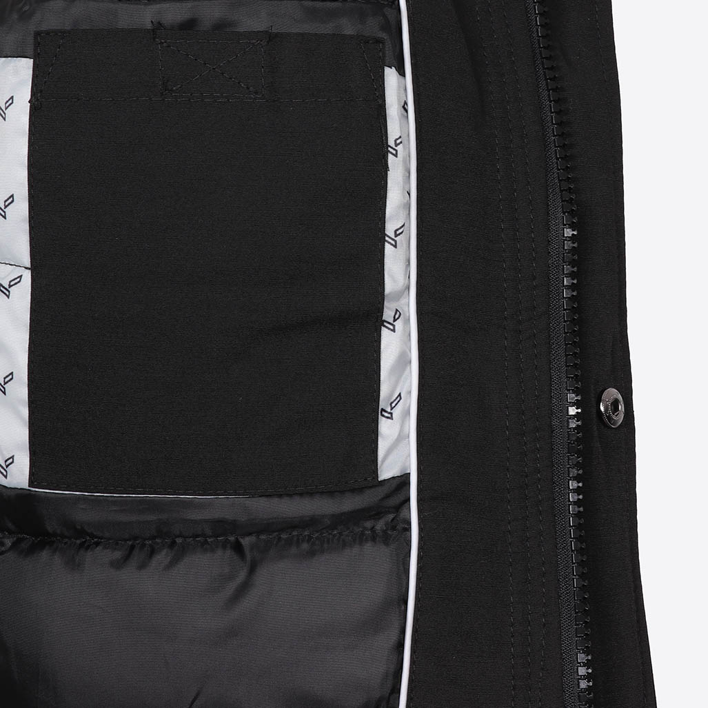 MENZO  Blouson noir Garçon en 100% polyester recyclé