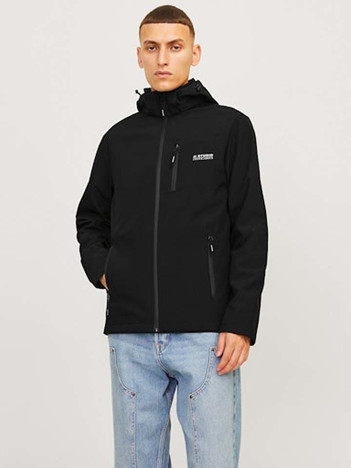 Jack & Jones Softshelljacke in Schwarz günstig kaufen