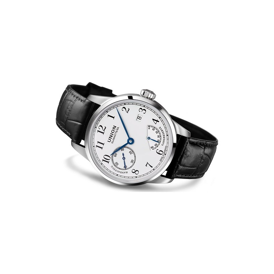 Union Glashütte Herrenuhr 1893 Johannes Dürrstein Edition Gangreserve