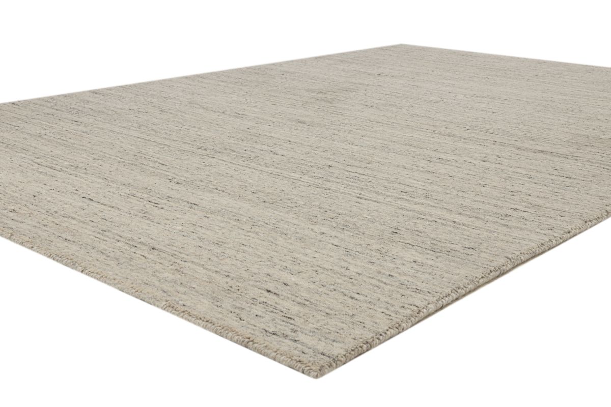 Handloom aus Indien Pure uni Grey 170 x 240 cm