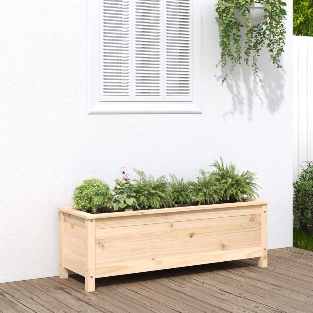 vidaXL Hochbeet Hochbeet, Garten-Hochbeet 119,5x40x39 cm Massivholz Kiefer