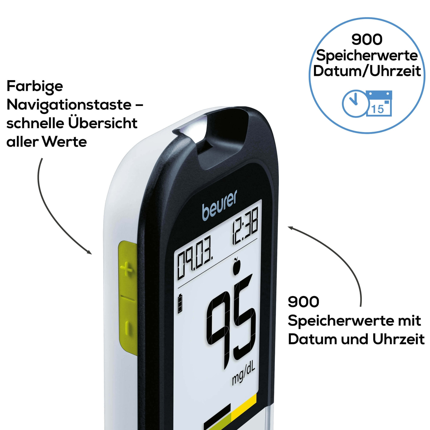 Beurer Blutzuckermessgerät GL 48 mg/dL-Schnell & präzise