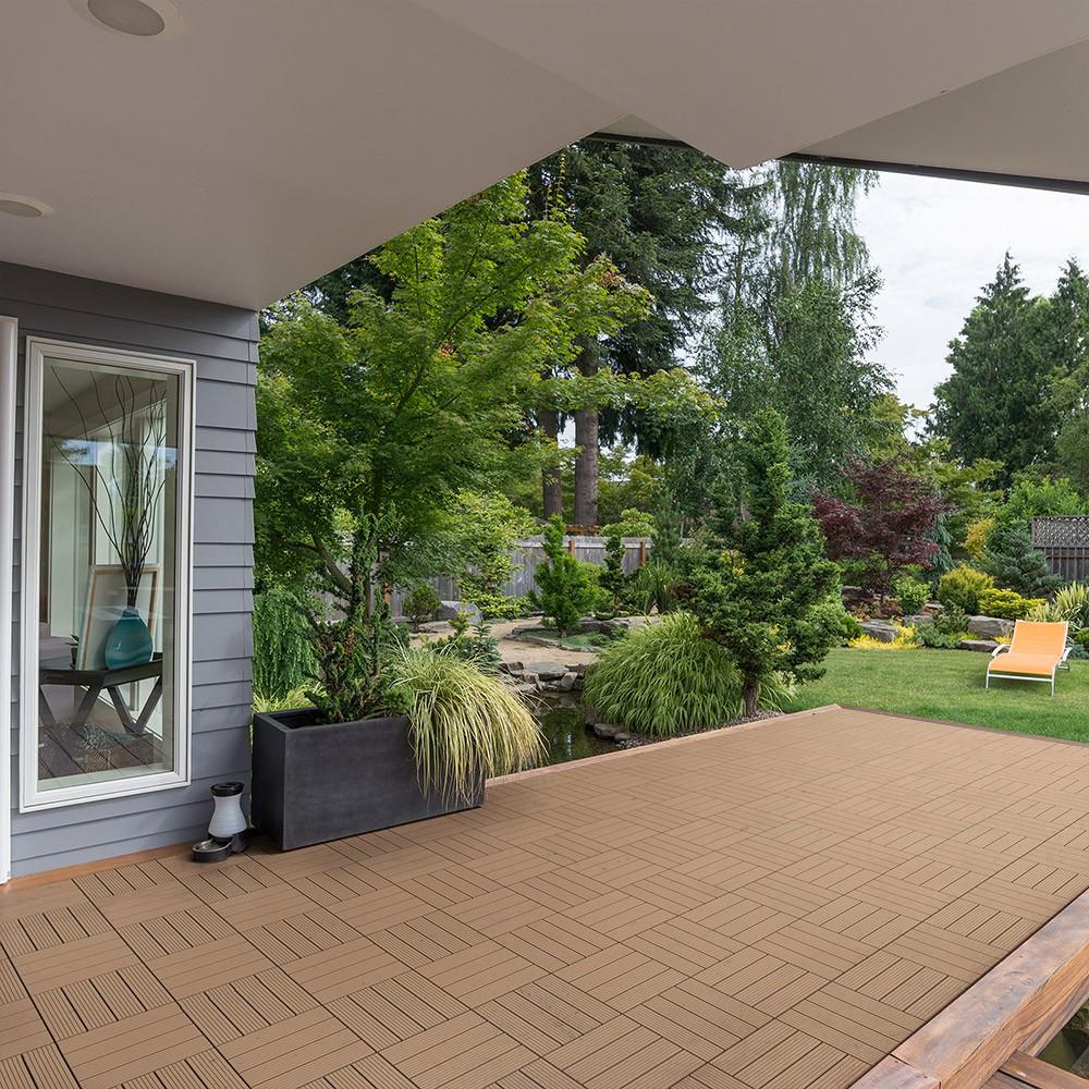 Home Deluxe WPC Holzfliesen BAVARO TEAK