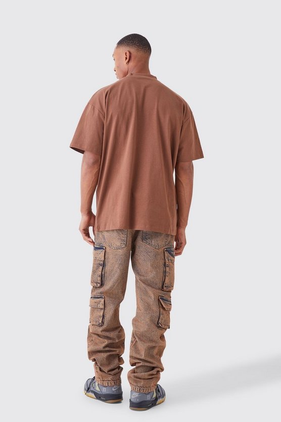 Oversize T-Shirt mit Angry Teddy Print