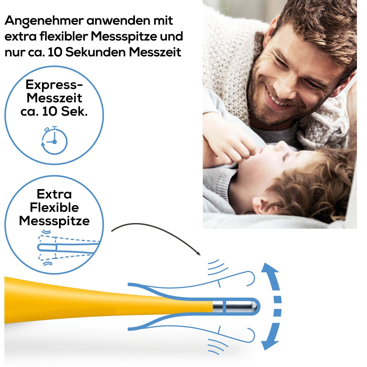 Beurer Express-Thermometer BY 11 Dog-Baby Fieberthermometer im Hunde-Design mit Express-Messzeit