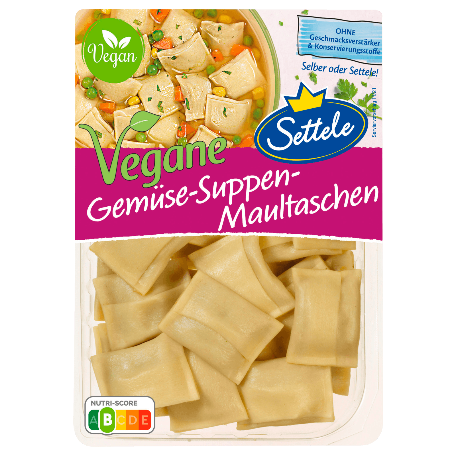 Settele Gemüse-Suppen-Maultauschen vegan 250g