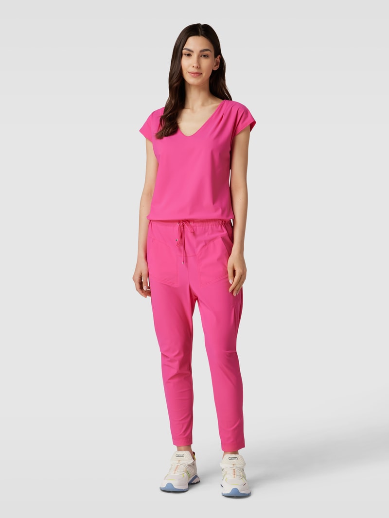 Jumpsuit mit V-Ausschnitt Modell 'GIRA' in pink
