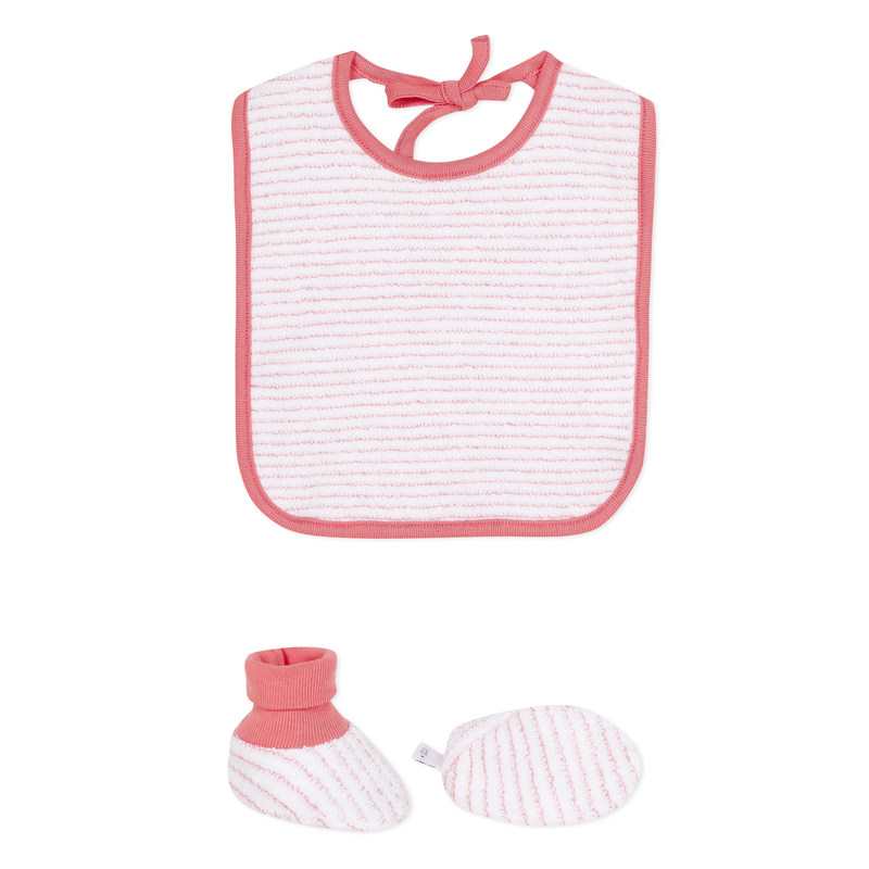 Accessoires en coton rose cerises naissance Absorba