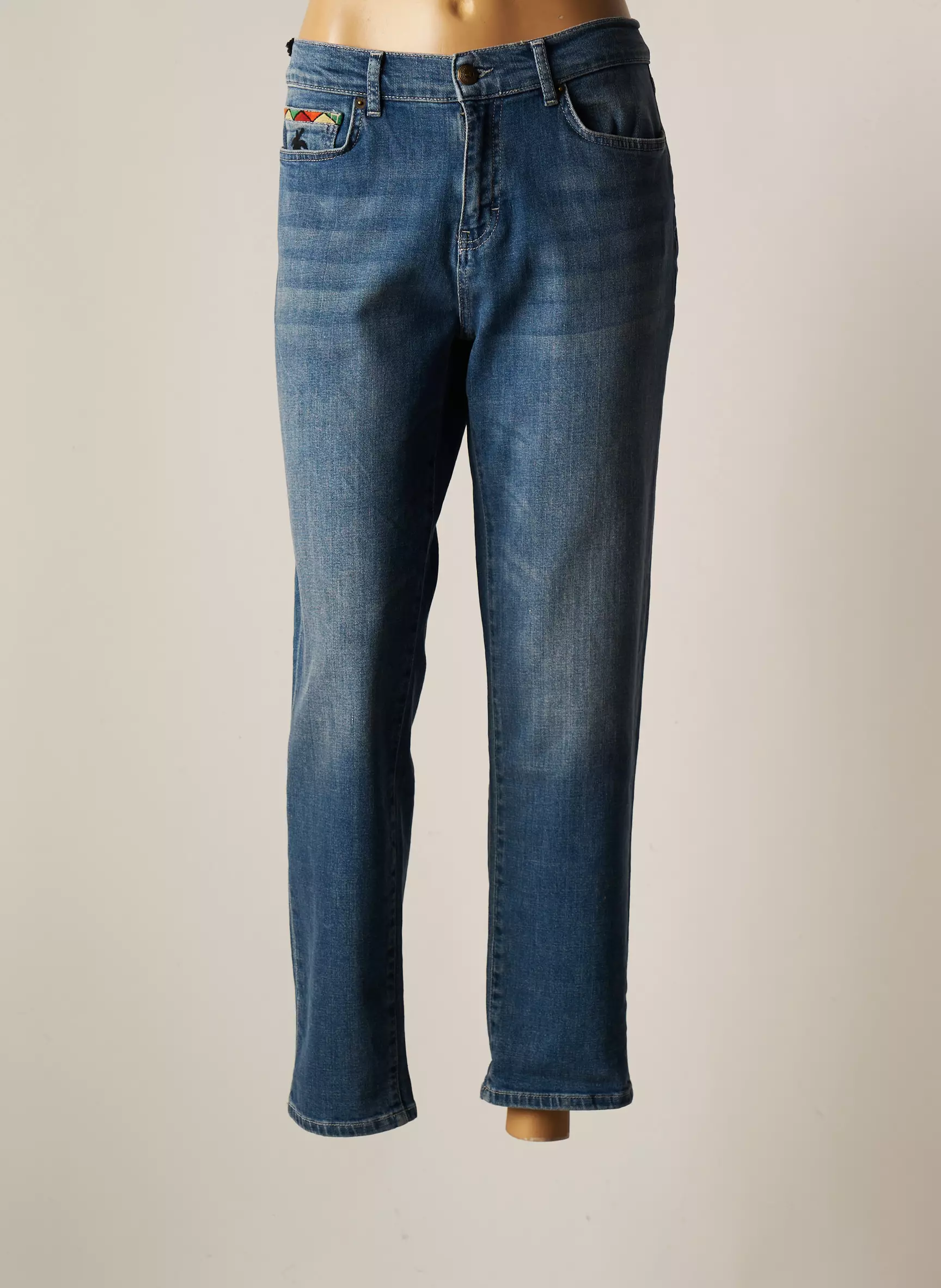 Five Jeans Coupe Droite Femme couleur bleu