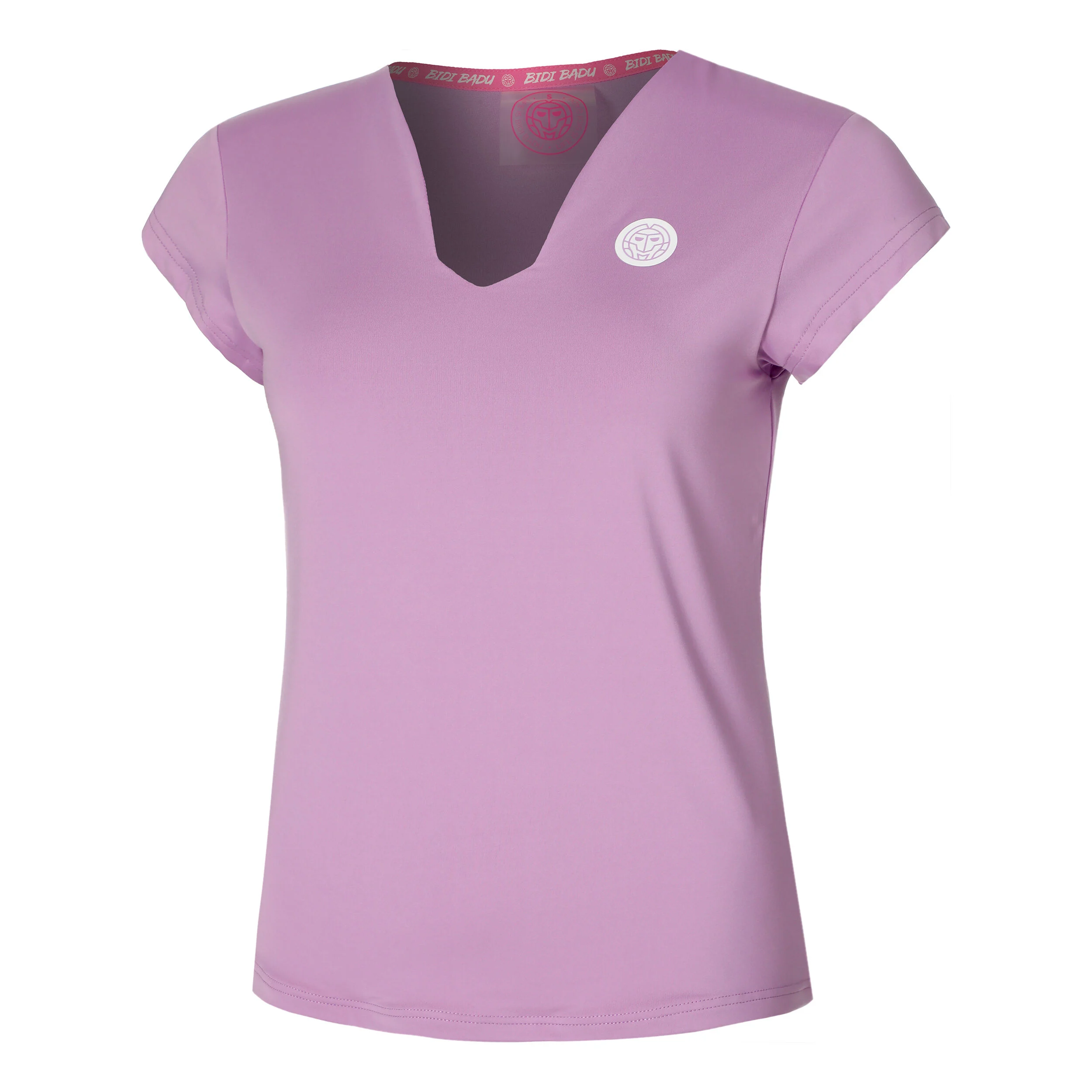 Spike V-Neck T-Shirt Damen - Lila